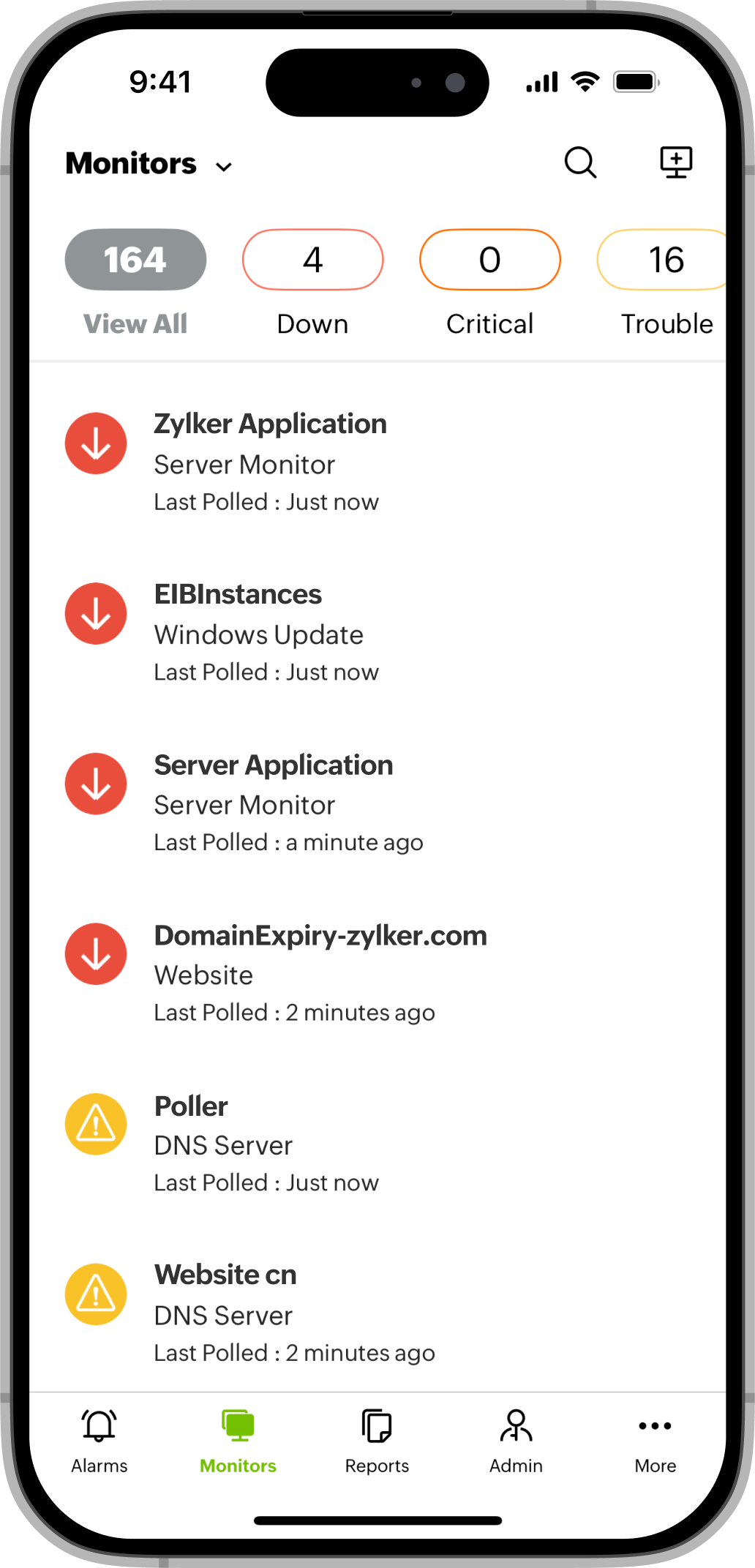 Monitors - iOS Monitors - iOS
